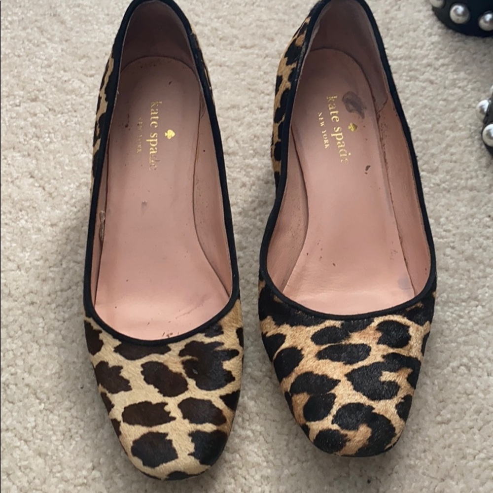 Kate spade leopard pumps